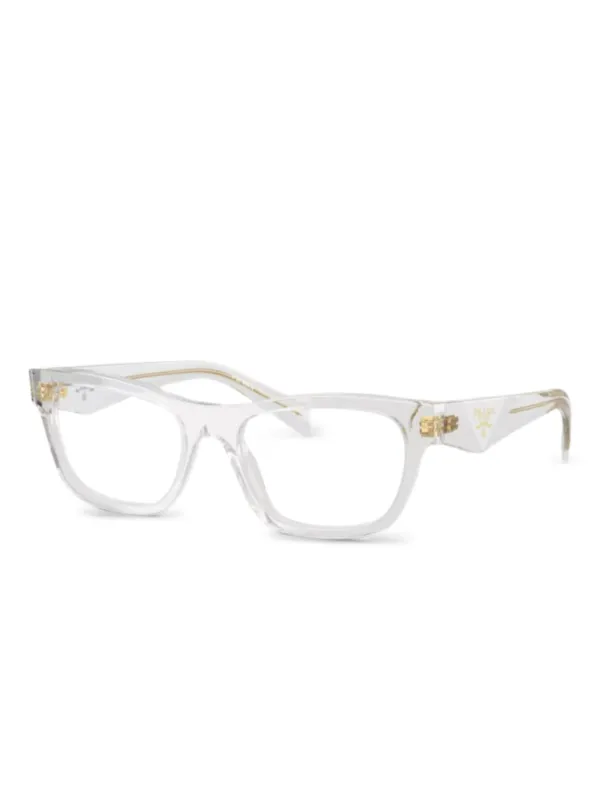 Prada Eyewear スクエア眼鏡フレーム | ホワイト | FARFETCH JP