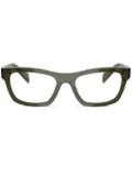 Prada Eyewear geometric-frame glasses - Green