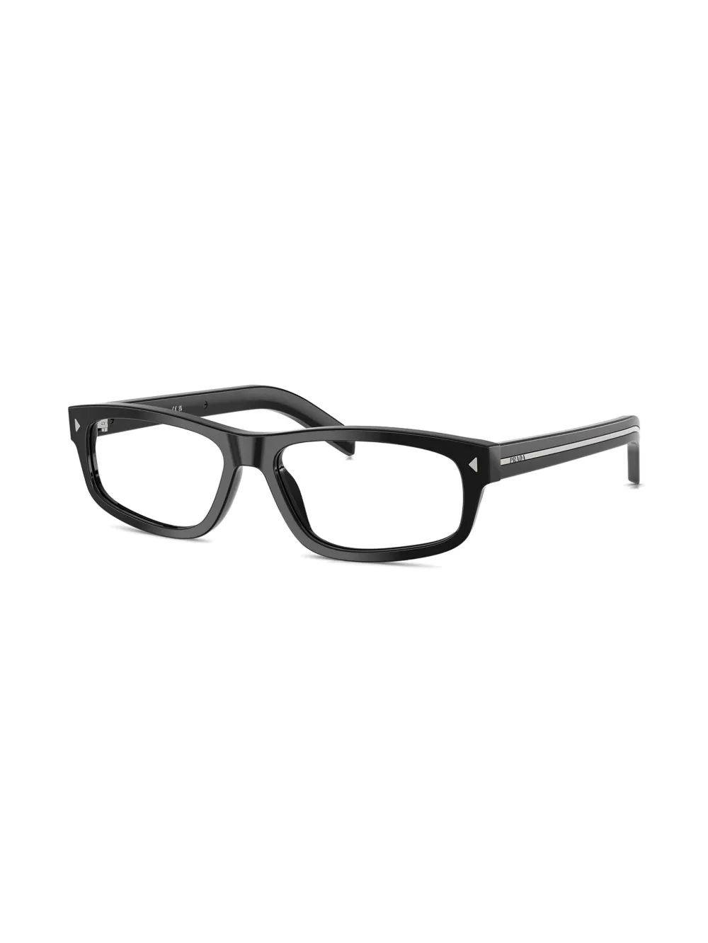 Prada Eyewear Bril met rechthoekig montuur - Zwart