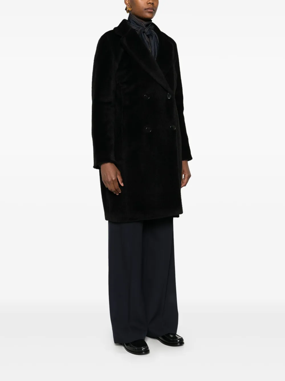 'S Max Mara Roseto jas Zwart