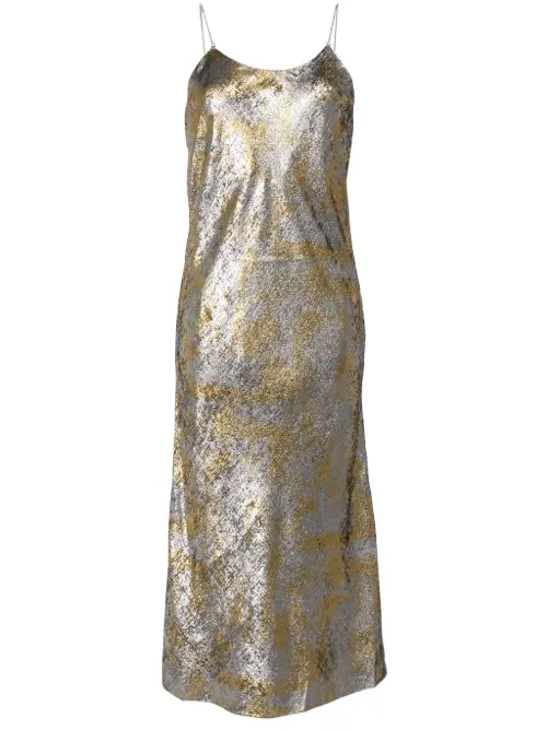 Ba&Sh robe Flavia - Or - Ba&Sh - Modalova