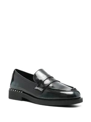 ローファー・オックスフォード ASH WHISPERSTU02 Loafers Mocassino Nero Con Studs Gun Mocassino Whisper Studs Nero