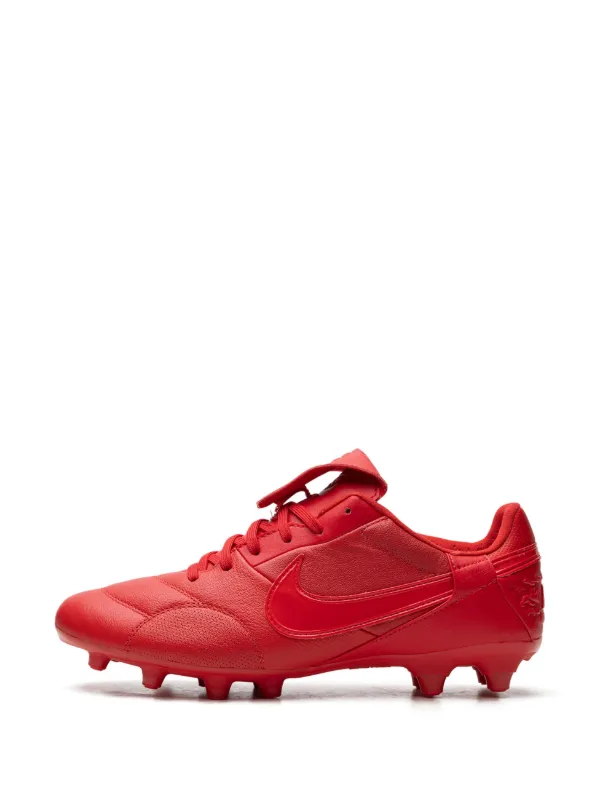 Nike Premier 3 Low FG Fire Red football boots men Calf Leather Fabric Rubber 8