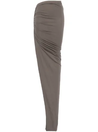 Rick Owens DRKSHDW Edfu Maxi Skirt | Brown | FARFETCH LB
