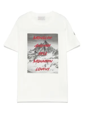 MONCLER Tシャツ　キッズ　　白　ハワイ島デザインプリント MONCLER Tシャツ キッズ 白 ハワイ島デザインプリント MONCLER Tシャツ