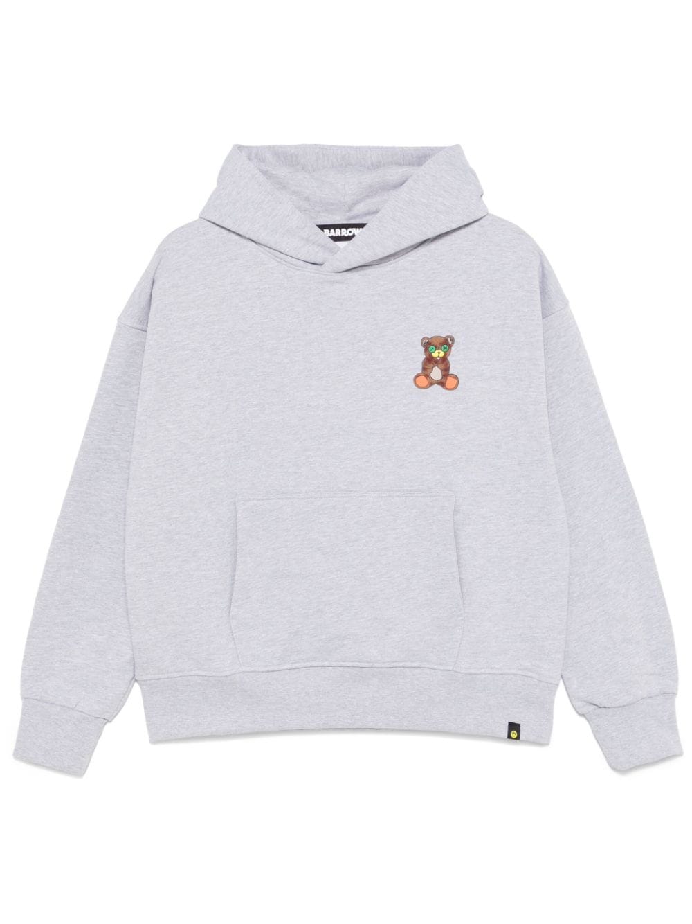 Shop Barrow Iconic Teddy Hoodie In Grey