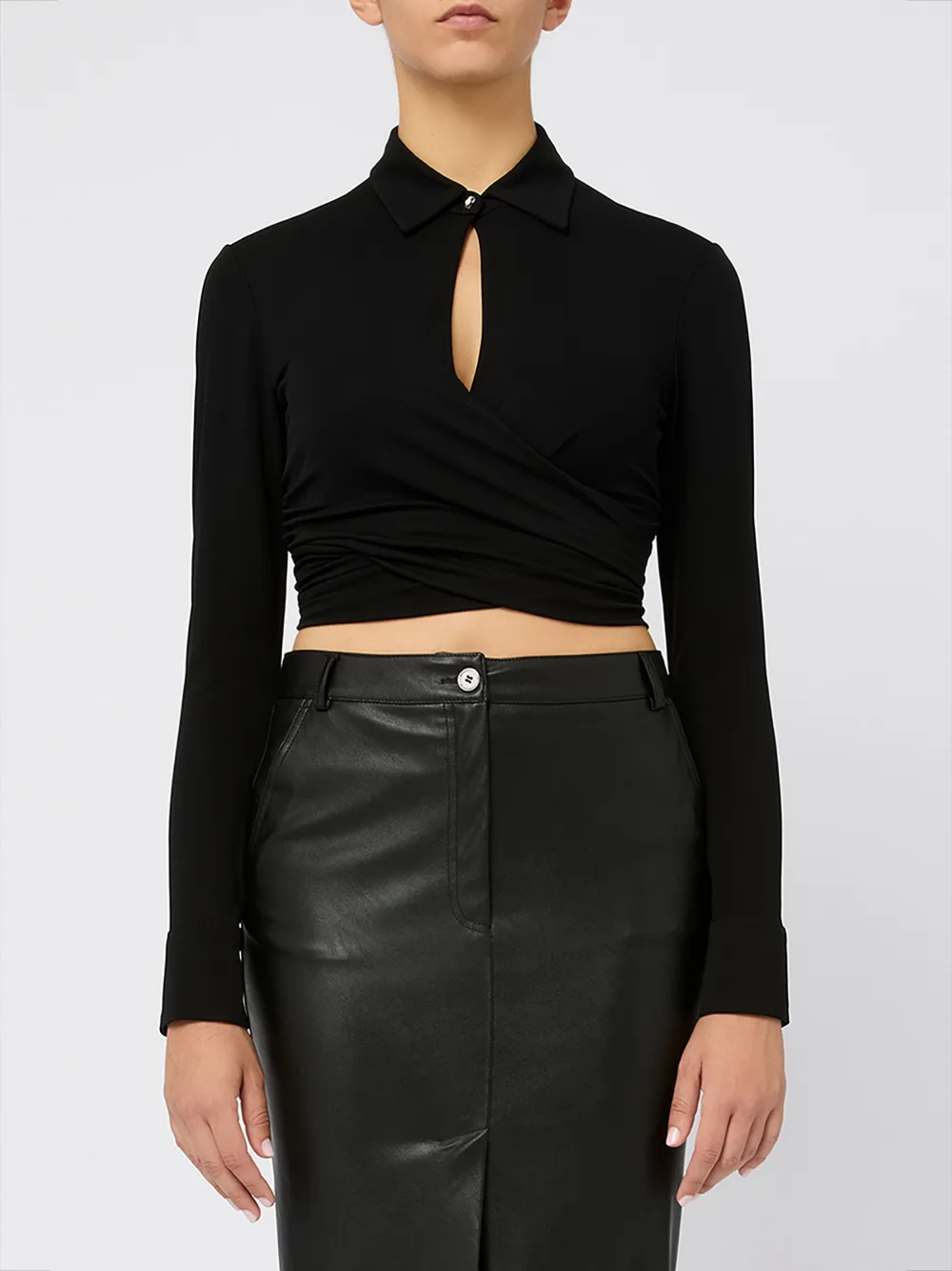 PINKO Cropped top Zwart