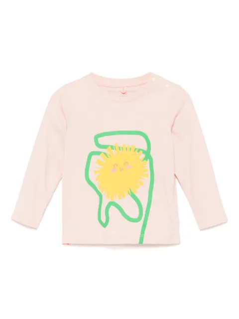 Stella McCartney Kids playera manga larga con estampado floral