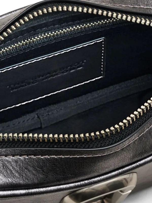 Marc Jacobs The Metallic Big Shot Cross Body Bag | Black
