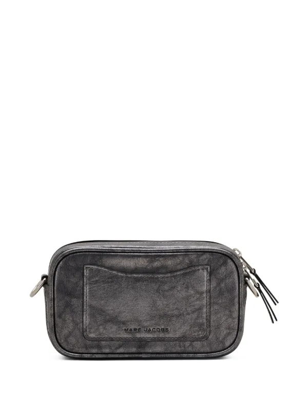 Marc Jacobs The Metallic Big Shot Cross Body Bag | Black