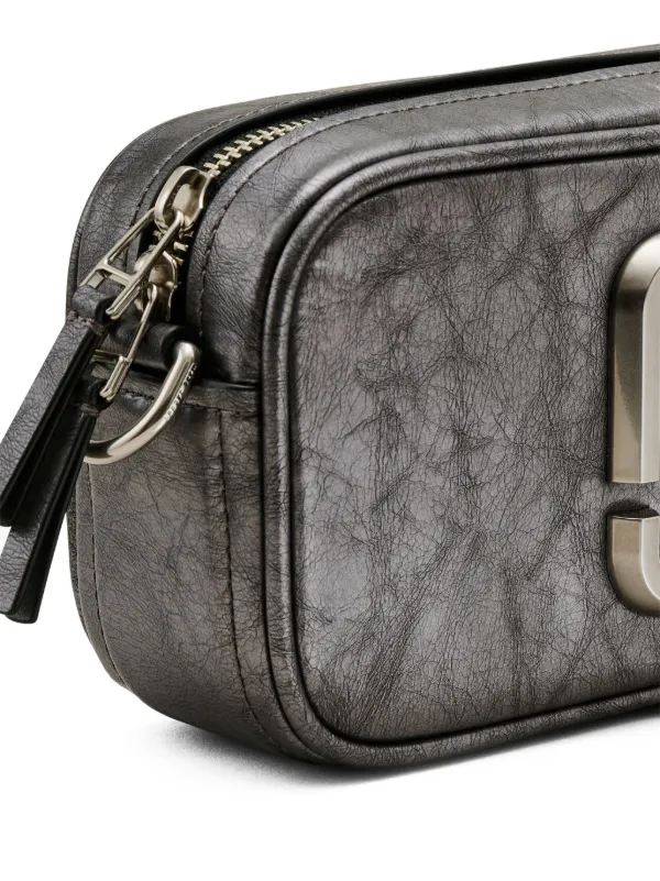Marc Jacobs The Metallic Big Shot Cross Body Bag | Black