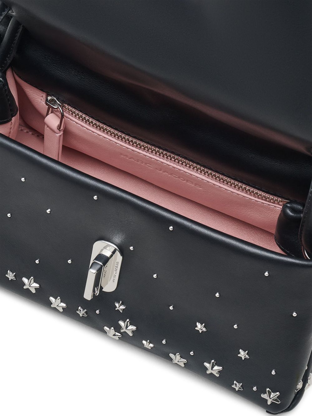 Shop Marc Jacobs The Star Studded Dual Bag In Black