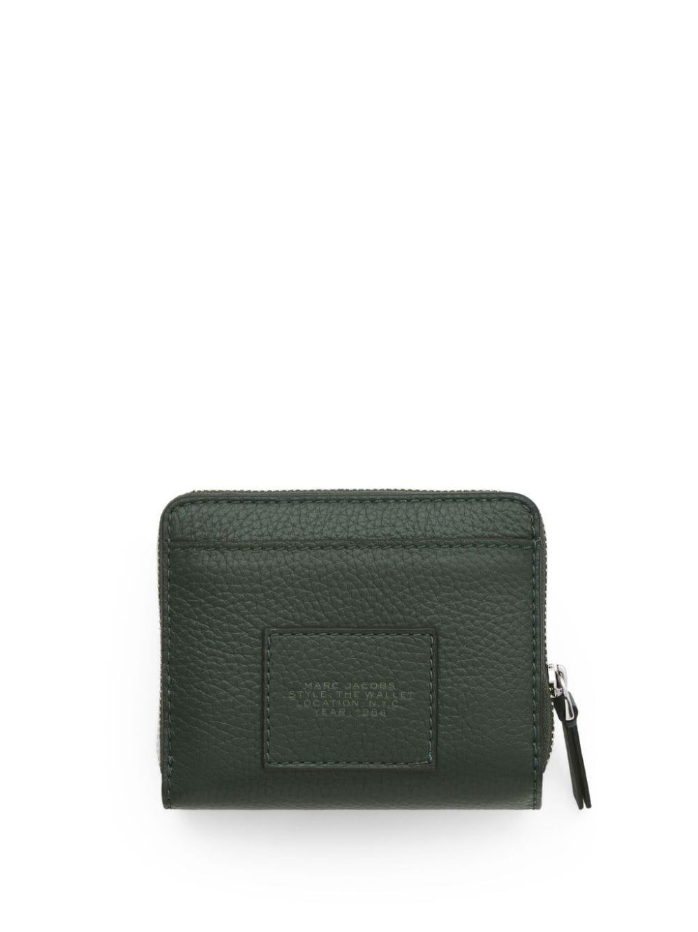 Shop Marc Jacobs The Leather Mini Compact Wallet In Green