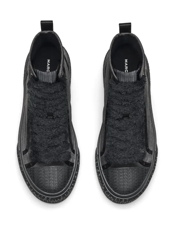 Marc Jacobs The Satin High Top Sneakers | Black | FARFETCH