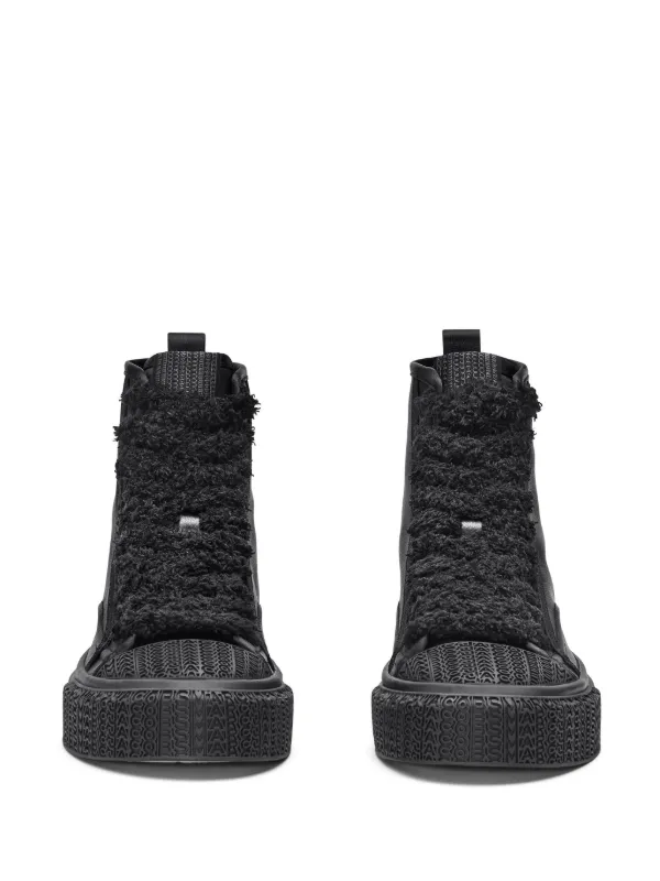 Marc Jacobs The Satin High Top Sneakers | Black | FARFETCH