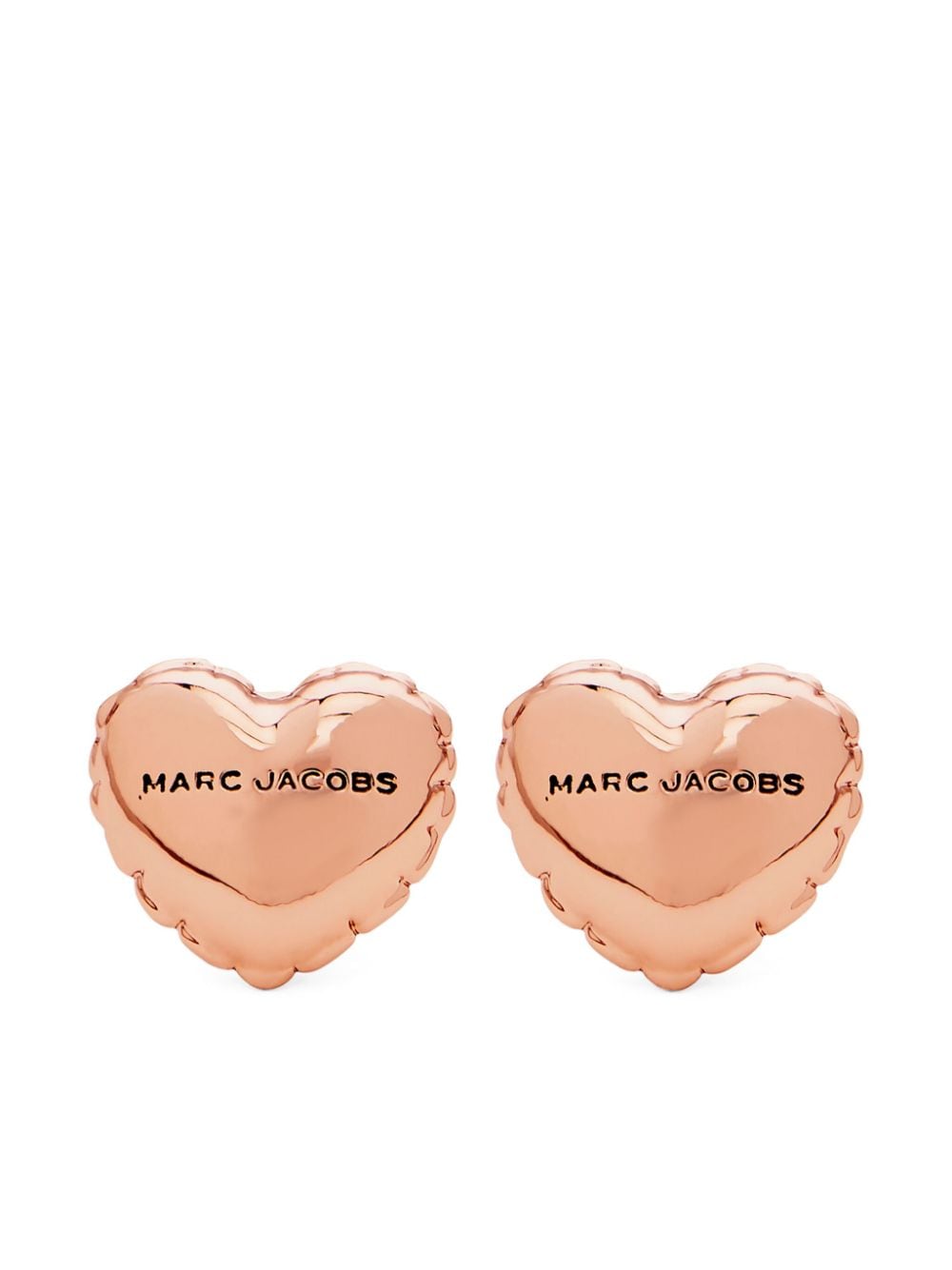 Shop Marc Jacobs Balloon Heart Earrings In Pink