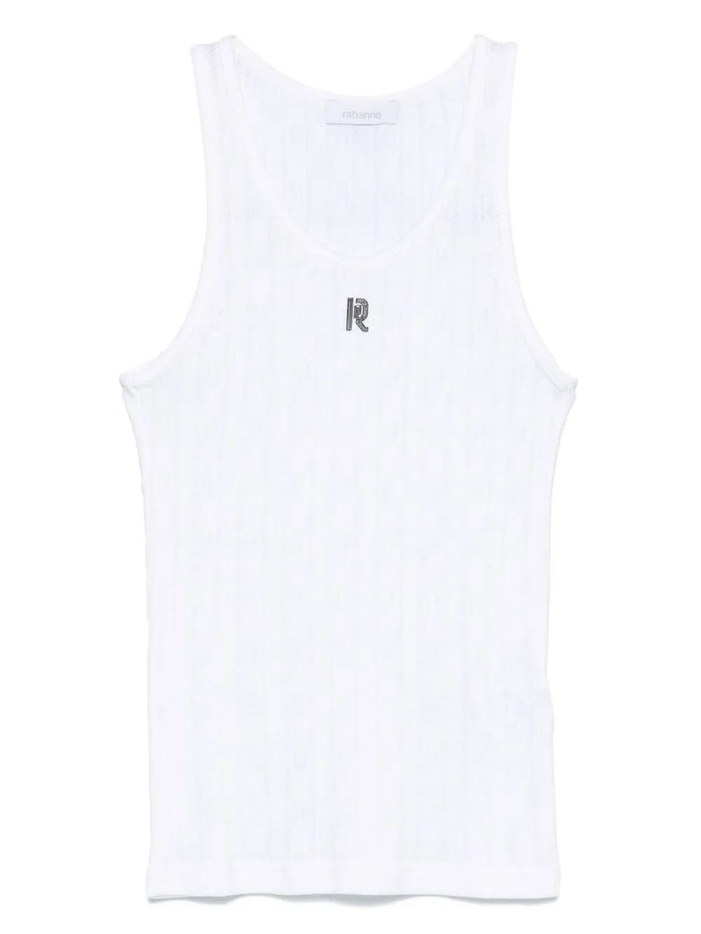 logo-plaque tank top