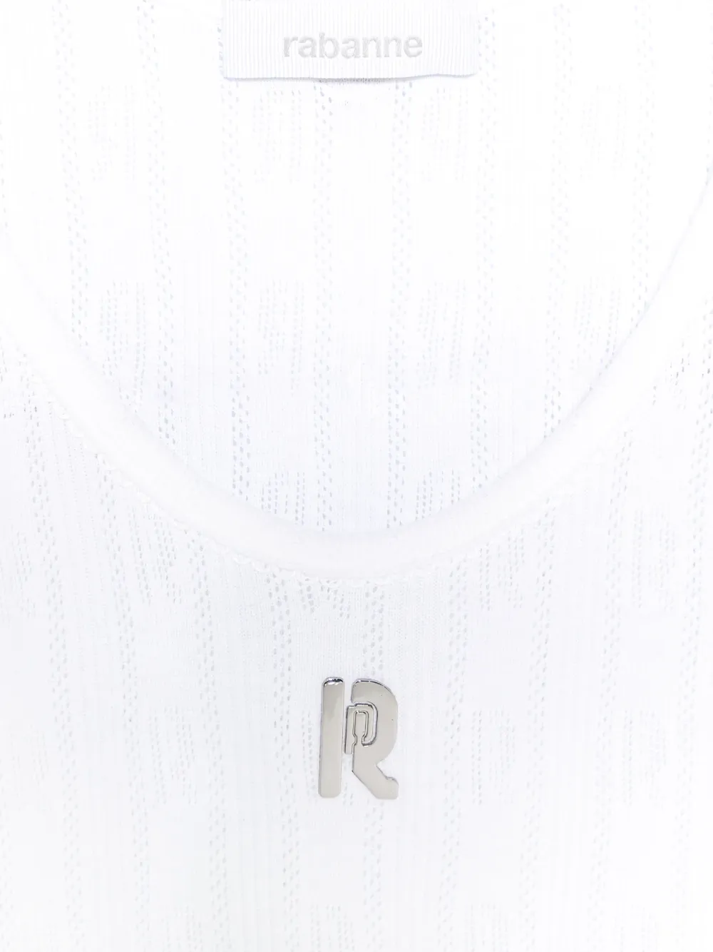 RABANNE LOGO-PLAQUE TANK TOP