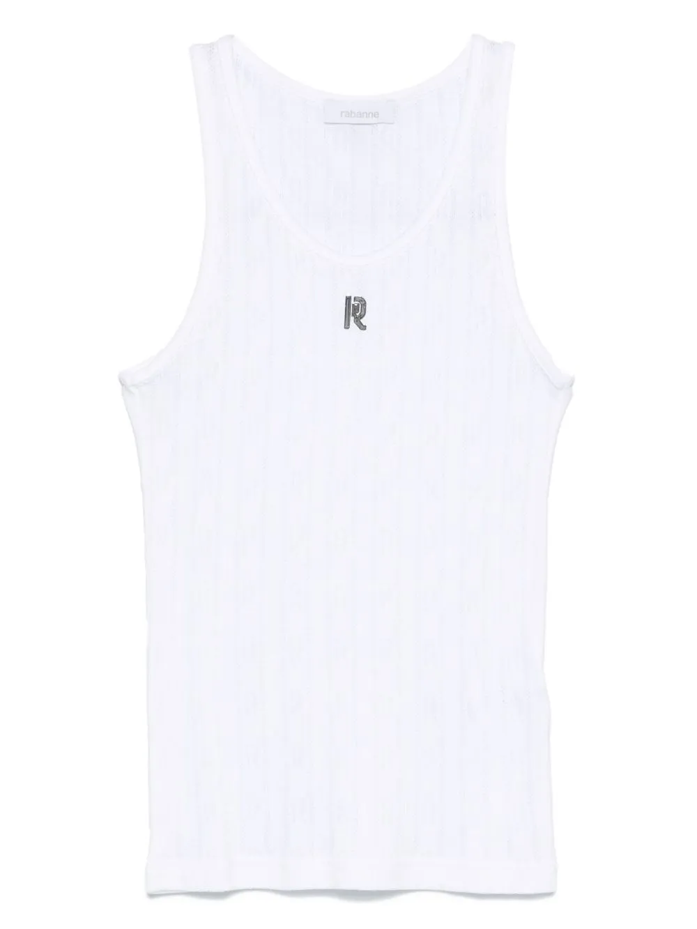 logo-plaque tank top