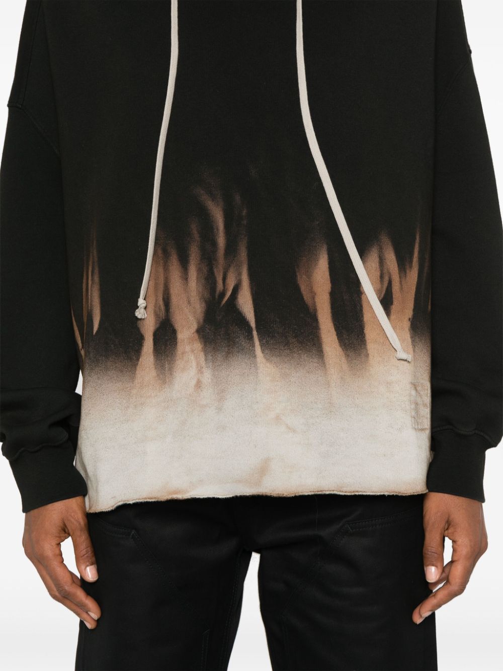 Shop Rick Owens Drkshdw Crater Hoodie In Black