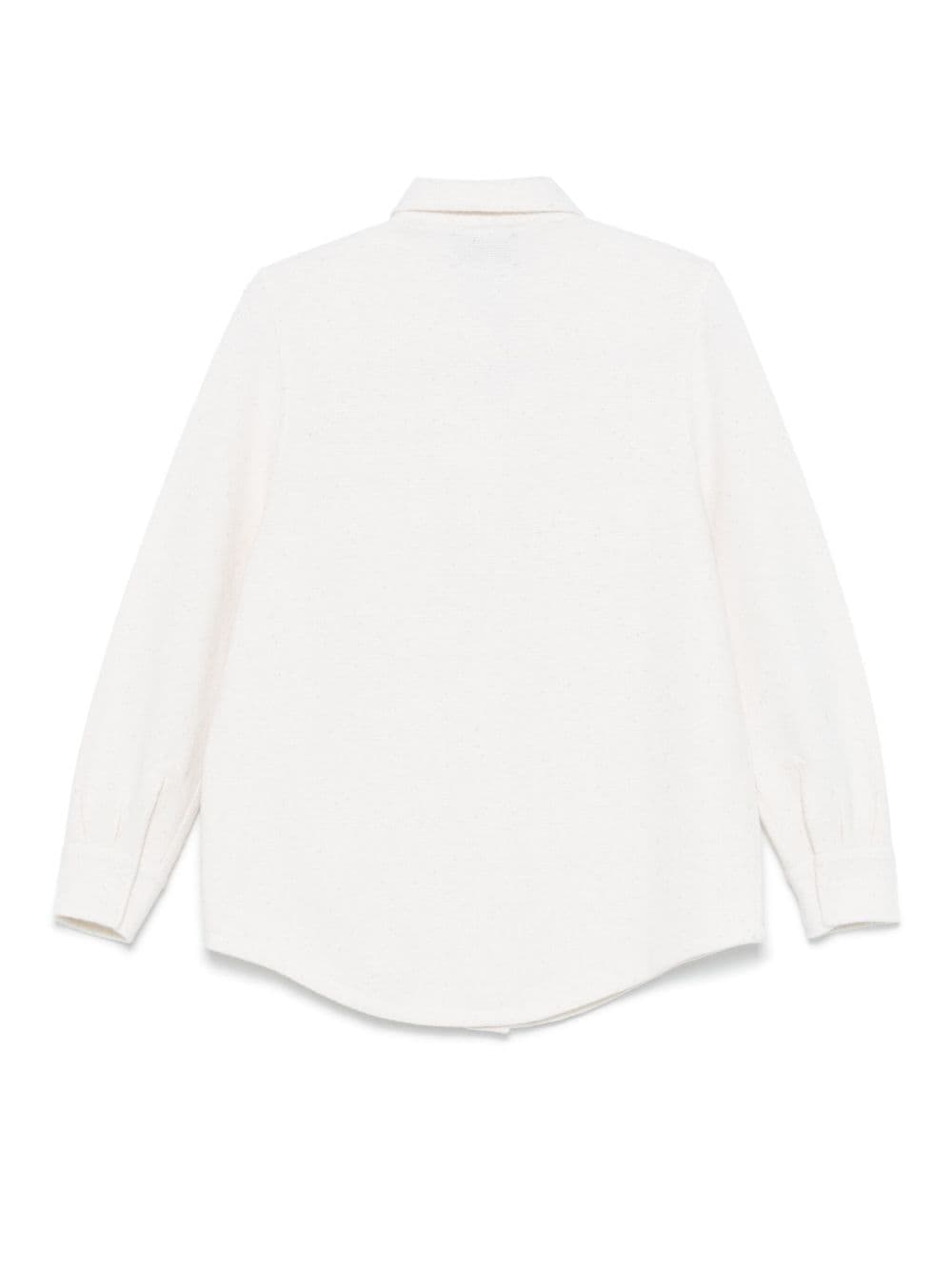 Shop Bruno Manetti Lurex Cardigan In White