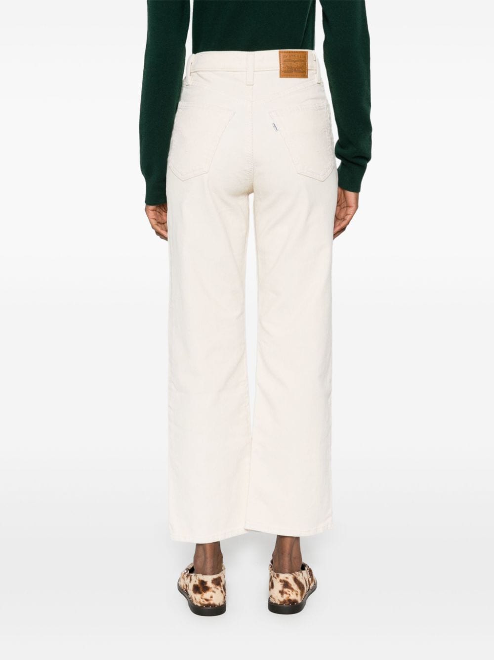 Shop Levi's Ribcage Trousers In White