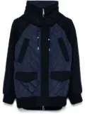 Add hooded padded jacket - Blue