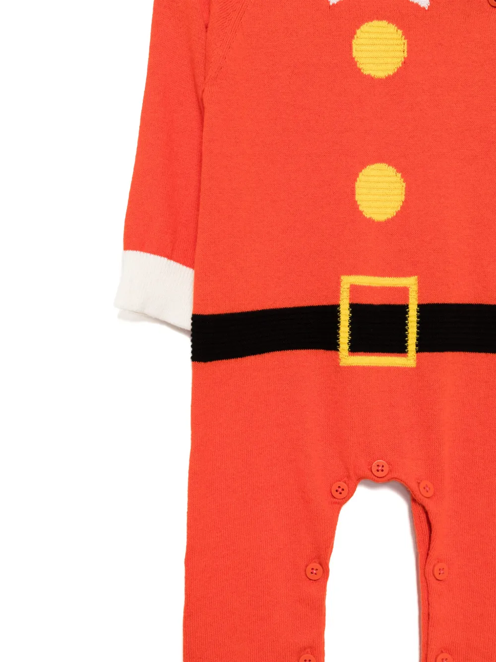 Stella McCartney Kids Romper met Santa Claus gebreide Rood