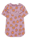 Stella McCartney Kids bright stars fringed dress - Purple