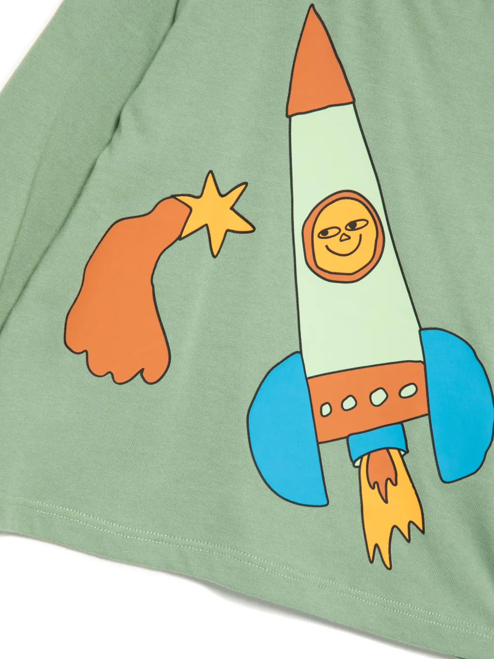 Stella McCartney Kids T-shirt met grafische print Groen