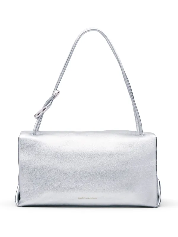 Marc Jacobs The Large Metallic Dual Shoulder Bag | Silver
