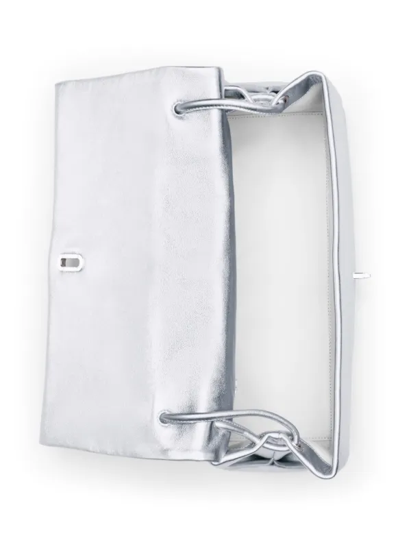 Marc Jacobs The Large Metallic Dual Shoulder Bag | Silver Marc Jacobs The Large Metallic Dual Shoulder Bag | Silver