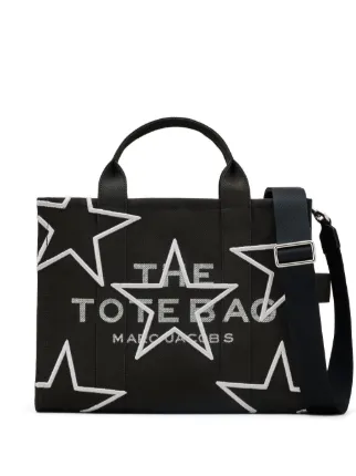 MARC JACOBS ブラックトートバッグ Marc Jacobs ザ スター トート バッグ | ブラック | FARFETCH JP