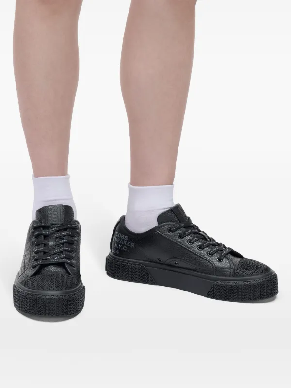 Marc Jacobs The Leather Sneakers | Black | FARFETCH