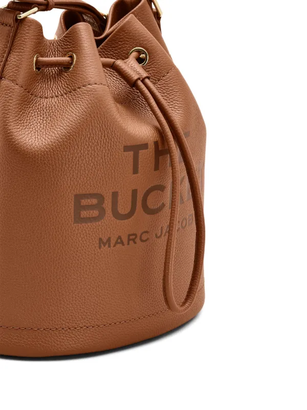 Marc Jacobs The Leather Shoulder bucket bag women Grained Leather One Size Brown