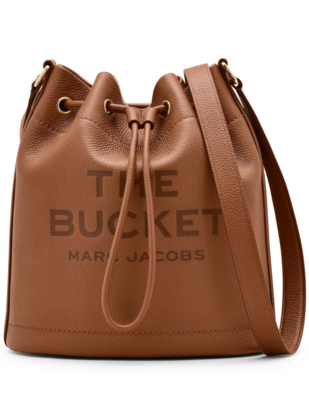 Marc Jacobs ザ レザー ショルダー バケットバッグ - ブラウン Marc Jacobs ザ レザー ショルダー バケットバッグ - ブラウン