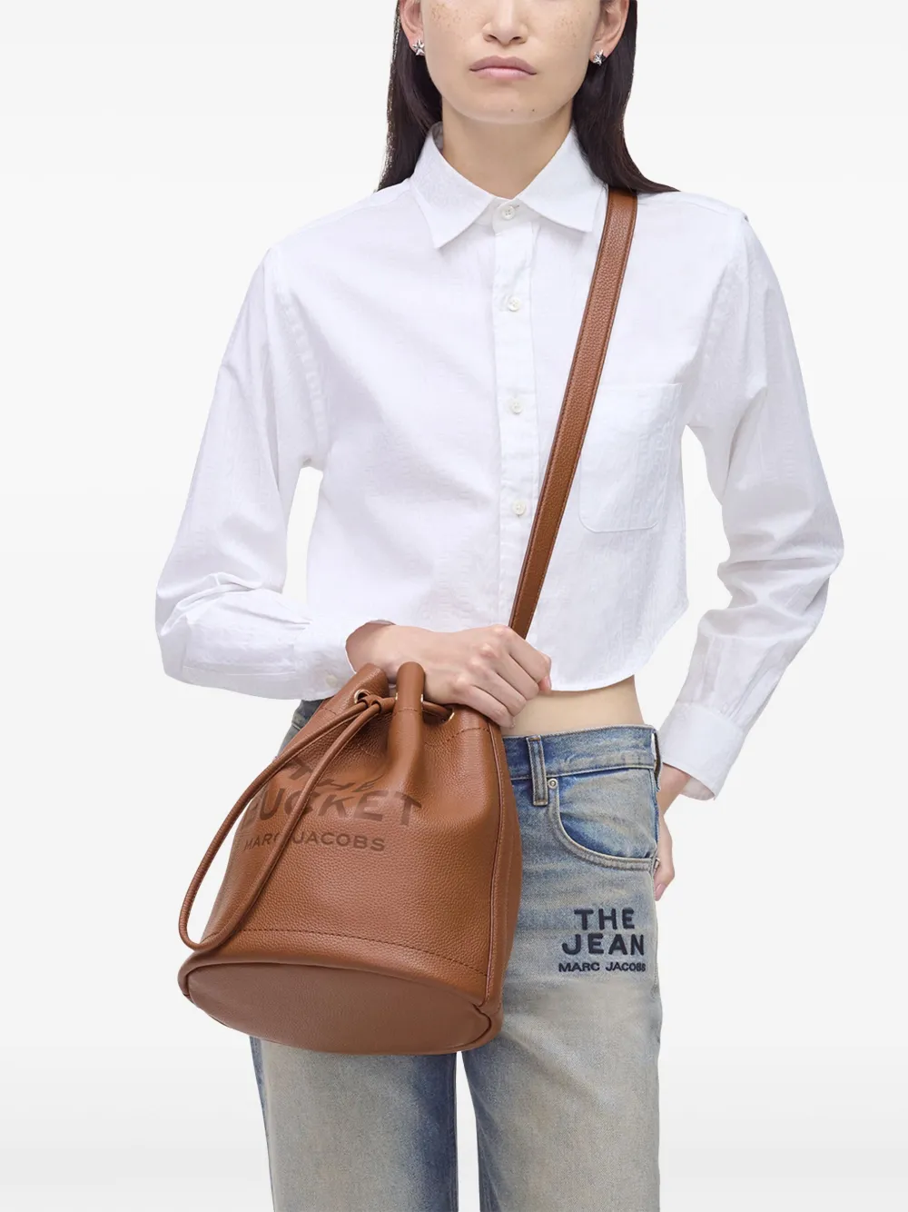 Cheap Marc Jacobs The Leather Shoulder bucket bag Women