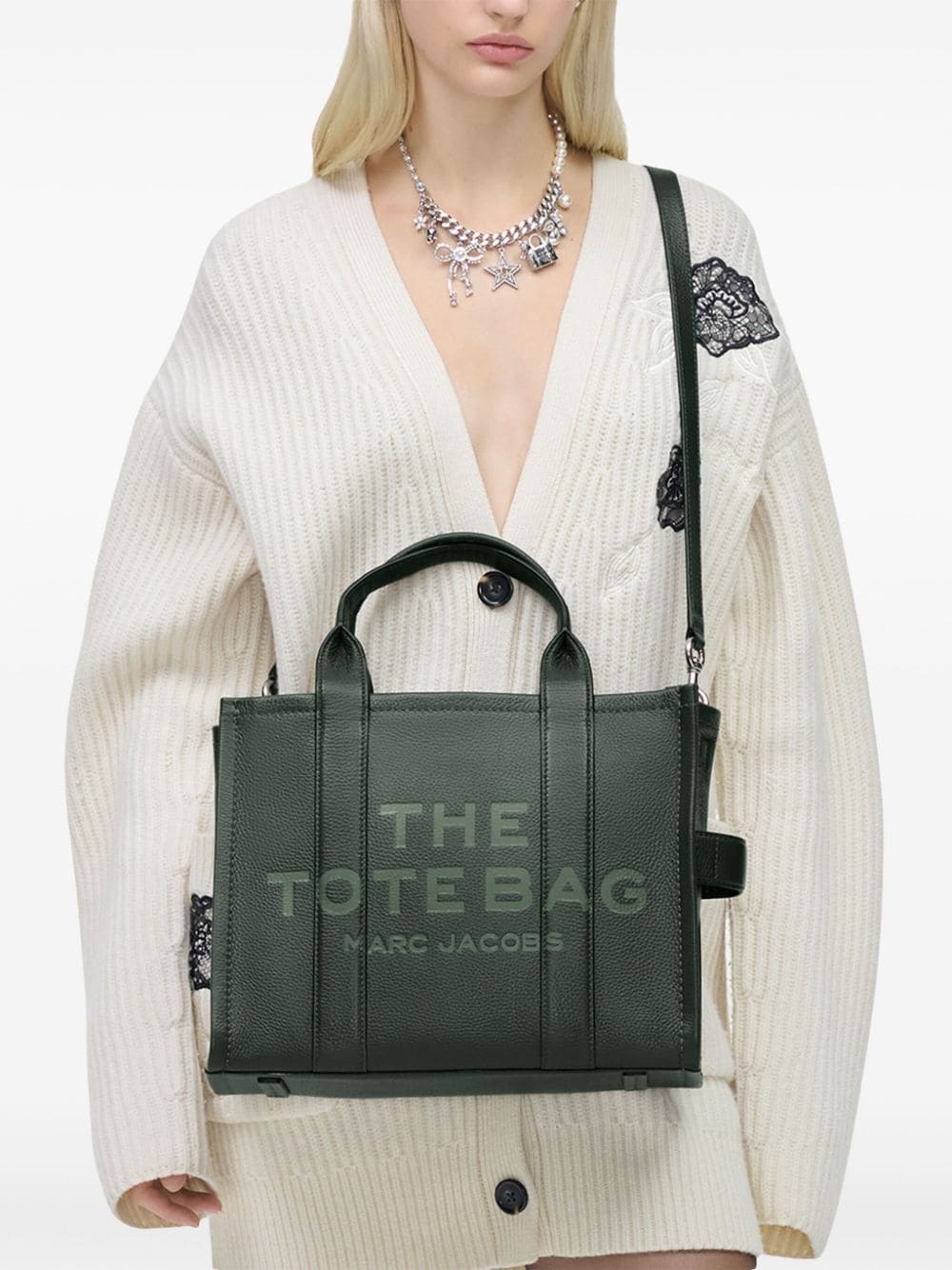 Marc Jacobs The leather Tote Bag - Groen