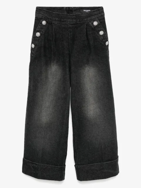 Balmain Kids Jeans a gamba ampia