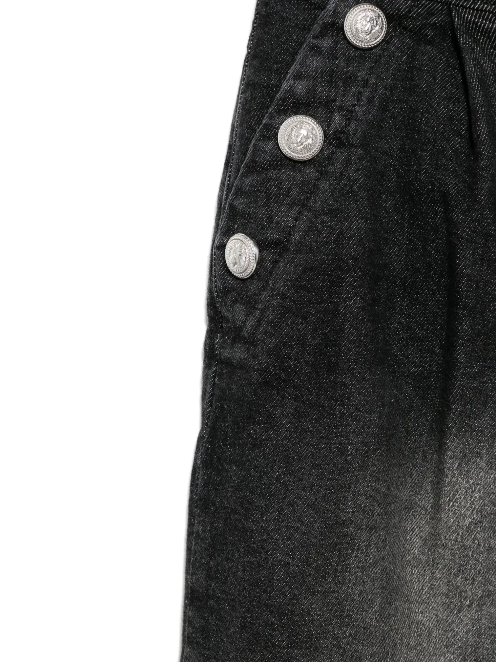 Balmain Kids Jeans met wijde pijpen Zwart
