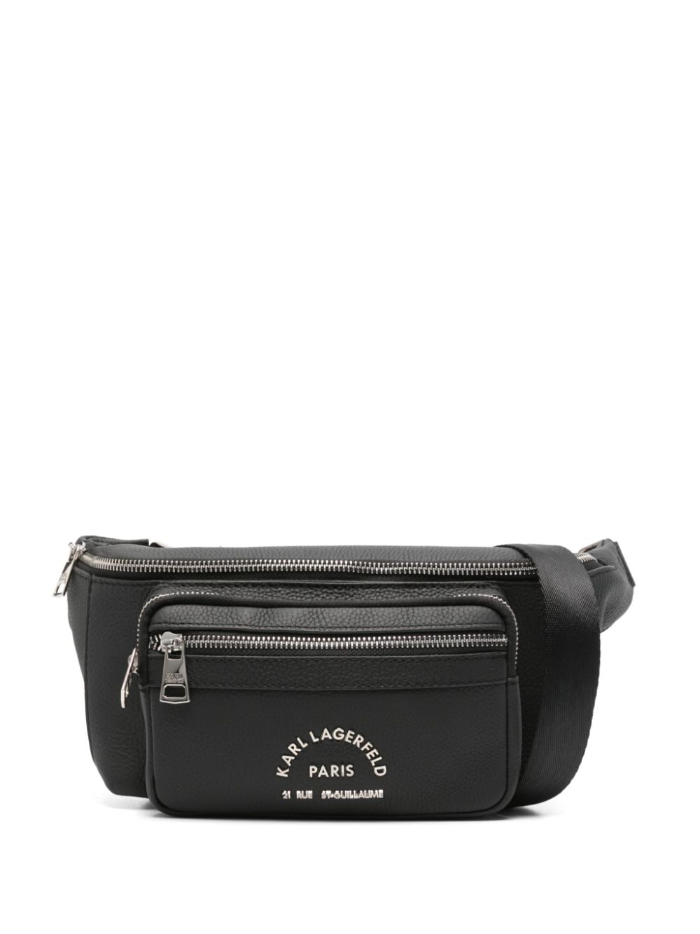 Shop Karl Lagerfeld Rue St-guillaume Belt Bag In Schwarz