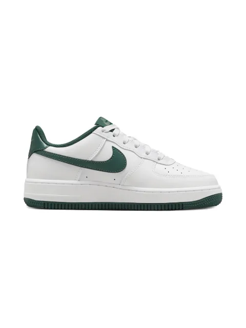Nike Kids Air Force 1 Low "White/Vintage Green" sneakers