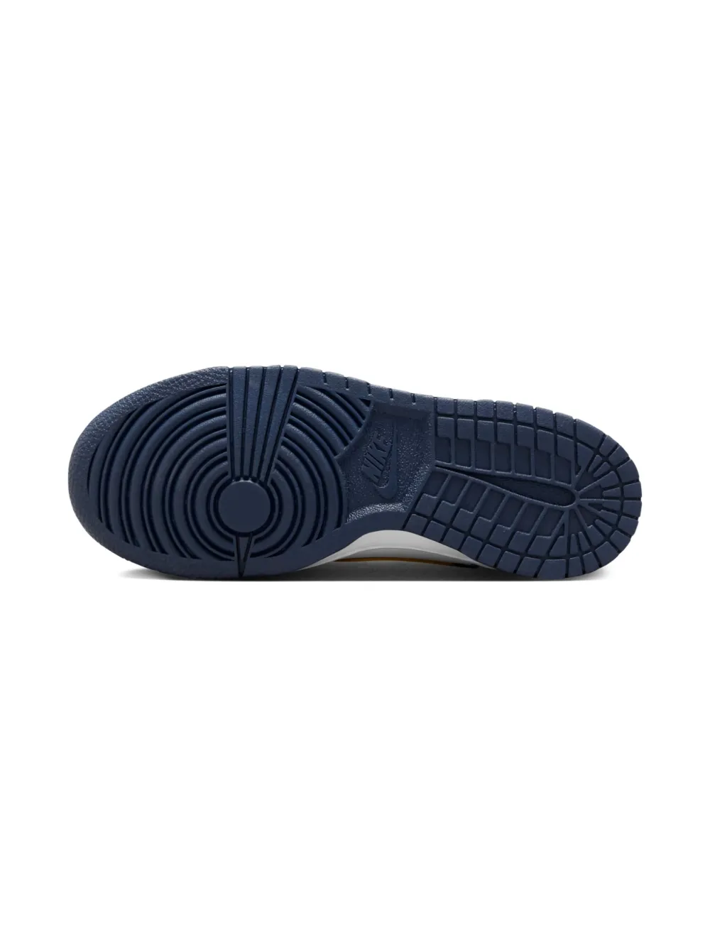 Nike Kids Dunk Low "Midnight Navy Wheat" sneakers Wit
