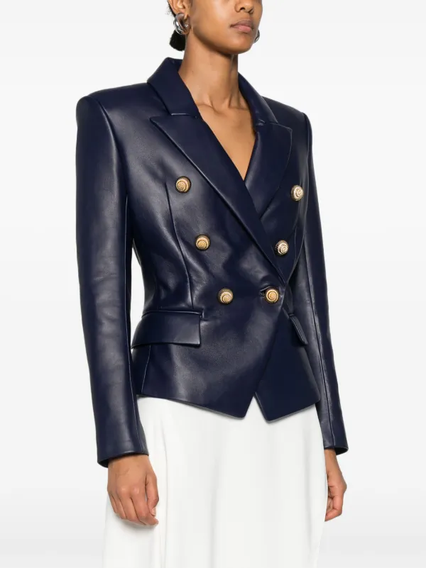 アウターその他 BALMAIN Woman Blazer Blue DF0SG008VB00 6BO 49853697KP_14_f.jpg?impolicy=
