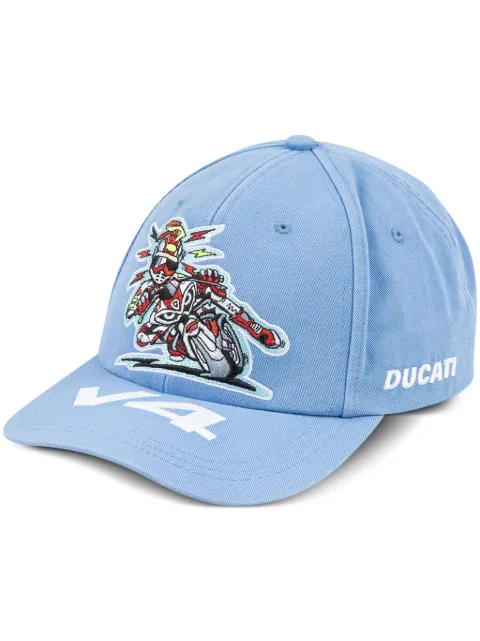 Supreme gorra con seis paneles Blue de SUPREME x Ducati