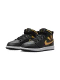 Jordan Kids Jordan 1 Mid ""Metallic Gold/Black"" sneakers