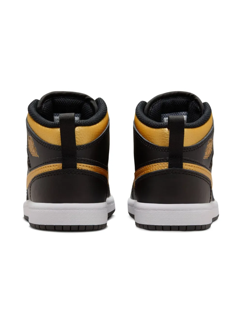 Jordan Kids Jordan 1 Mid "Metallic Gold Black" sneakers 071 BLACK WHITE METALLIC GOLD