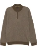 BOSS intarsia-knit sweater - Brown