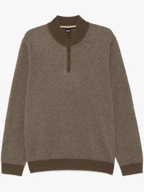 BOSS pull en maille intarsia