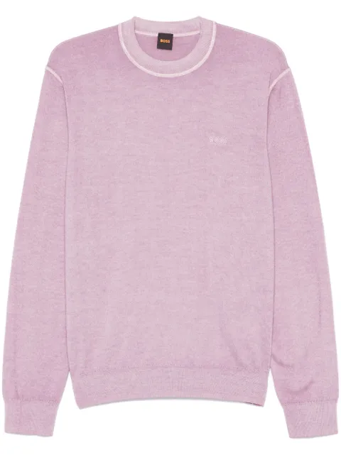 BOSS embroidered-logo sweater